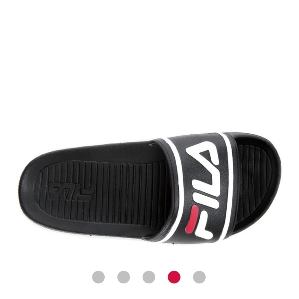 NEW FILA Slides in the color Black/White